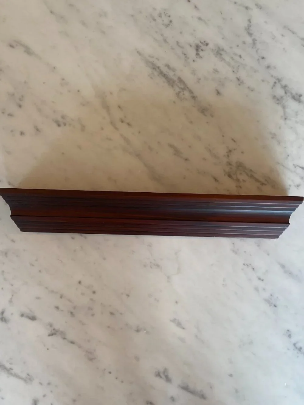 Wood Shelf/Plate Rack Mahogany Finish Great Condition